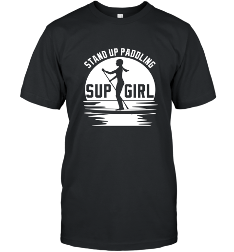 Women_s Stand Up Paddle Board Shirt Paddling SUP Girl T Shirt T-Shirt