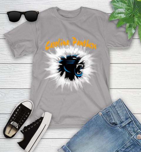 Carolina Panthers NFL Football Adoring Fan Rip Sports Youth T-Shirt 4