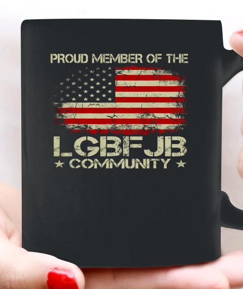 Proud Member Of The LGBFJB Community Vintage American Flag Ceramic Mug 11oz