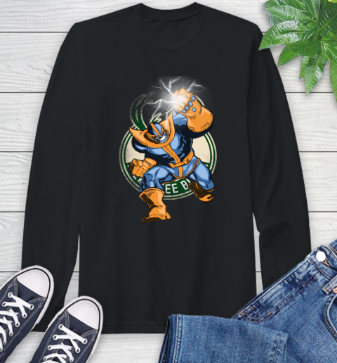 Milwaukee Bucks NBA Basketball Thanos Avengers Infinity War Marvel Long Sleeve T-Shirt