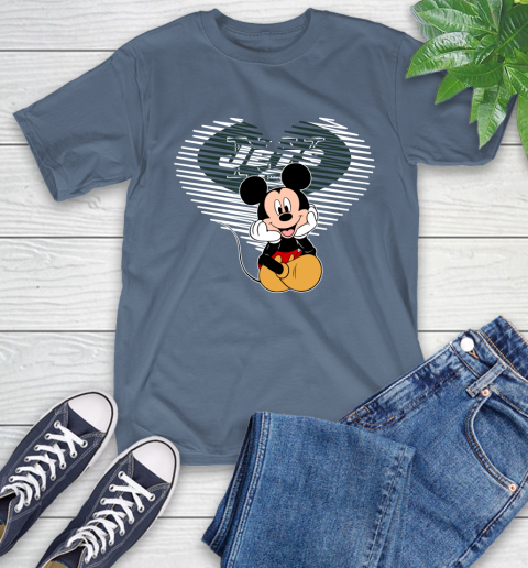 NFL New York Jets The Heart Mickey Mouse Disney Football T Shirt_000 T-Shirt 8