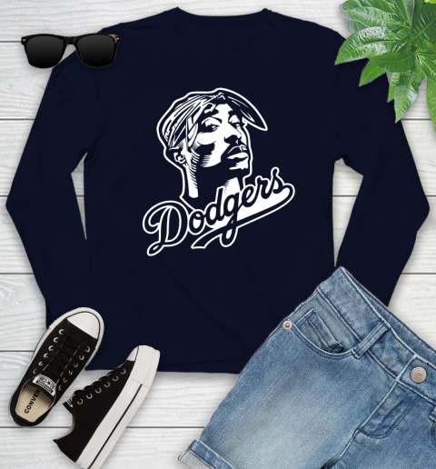 Tupac Dodgers Youth Long Sleeve 2