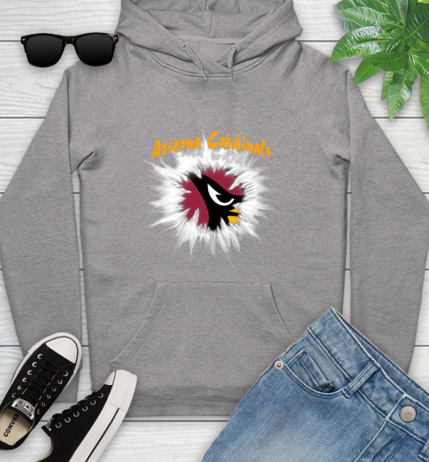 Arizona Cardinals NFL Football Adoring Fan Rip Sports Youth Hoodie 6