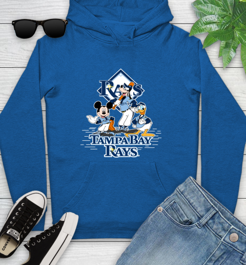 MLB Tampa Bay Rays Mickey Mouse Donald Duck Goofy Baseball T Shirt Youth Hoodie 11