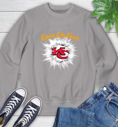 Kansas City Chiefs NFL Football Adoring Fan Rip Sports Sweatshirt 5