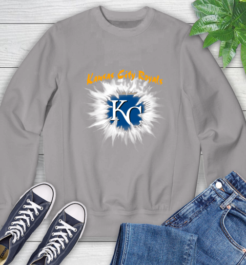 Kansas City Royals MLB Baseball Adoring Fan Rip Sports Sweatshirt 5