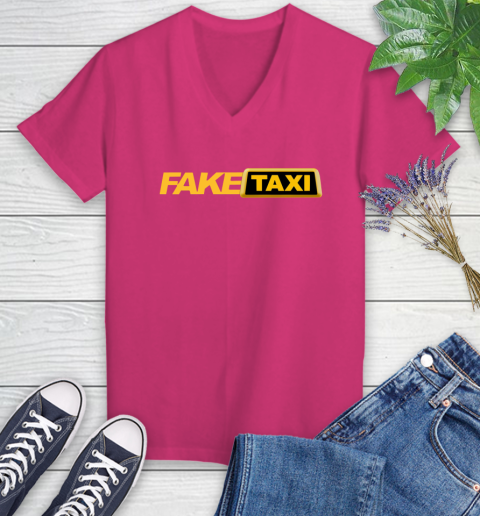 Fake taxi Women's V-Neck T-Shirt 9