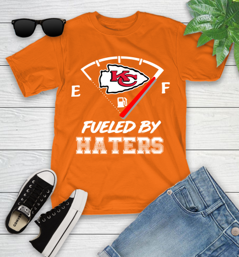 Kansas City Chiefs NFL Football Fueled By Haters Sports Youth T-Shirt 9