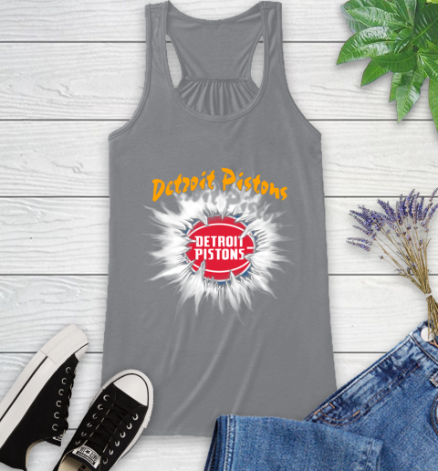 Detroit Pistons NBA Basketball Rip Sports Racerback Tank 4