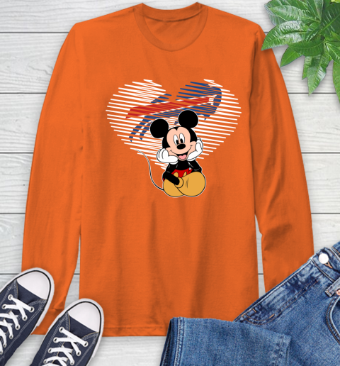 NFL Buffalo Bills The Heart Mickey Mouse Disney Football T Shirt_000 Long Sleeve T-Shirt 4