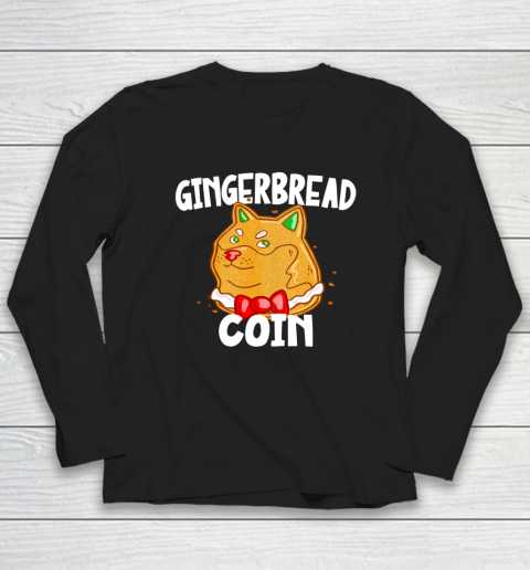Xmas Dogecoin Crypto Christmas Gingerbread Coin Shiba Inu Long Sleeve T-Shirt 8