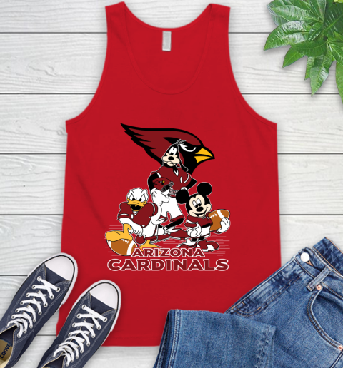 NFL Arizona Cardinals Mickey Mouse Donald Duck Goofy Football Shirt Tank Top 5