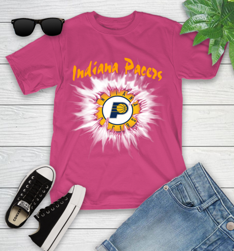 Indiana Pacers NBA Basketball Rip Sports Youth T-Shirt 11