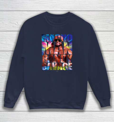 Randy Macho Man Savage WWE Disco Splash Sweatshirt 8
