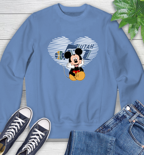 NBA Utah Jazz The Heart Mickey Mouse Disney Basketball Sweatshirt 11