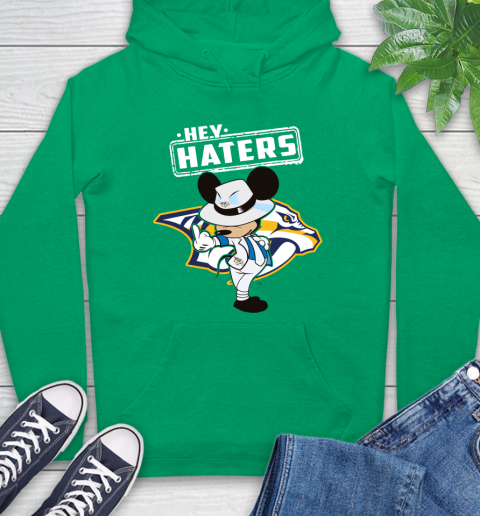 NHL Hey Haters Mickey Hockey Sports Nashville Predators Hoodie 8