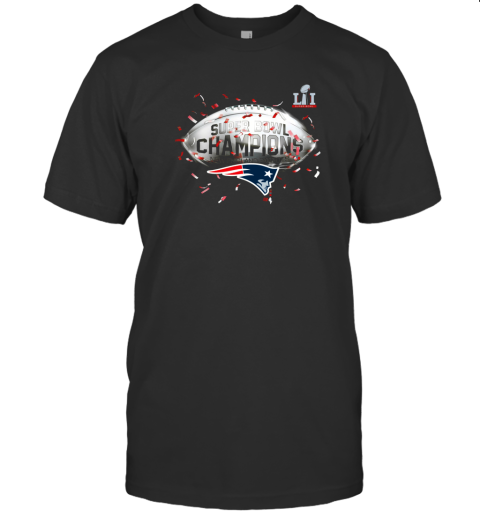 New England Patriots NFL Pro Line by Fanatics Branded Super Bowl LI Champions Confetti T-Shirt