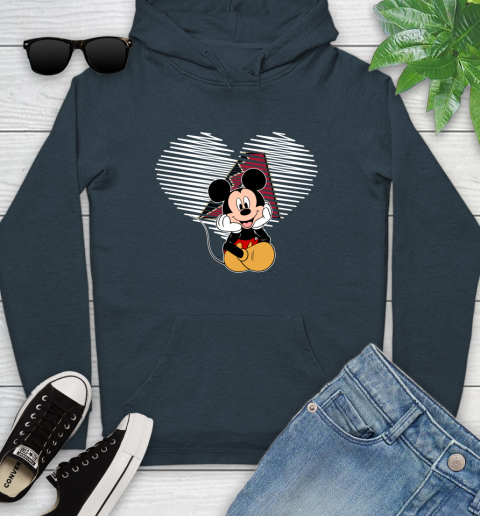 MLB Arizona Diamondbacks The Heart Mickey Mouse Disney Baseball T Shirt_000 Youth Hoodie 10