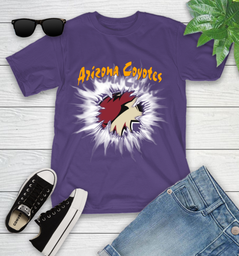 Arizona Coyotes NHL Hockey Adoring Fan Rip Sports Youth T-Shirt 3