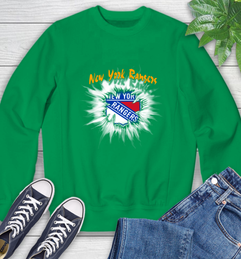 New York Rangers NHL Hockey Adoring Fan Rip Sports Sweatshirt 7