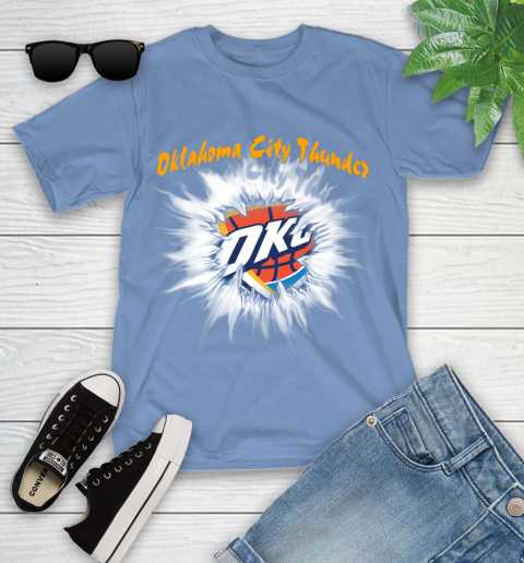 Oklahoma City Thunder NBA Basketball Rip Sports Youth T-Shirt 15