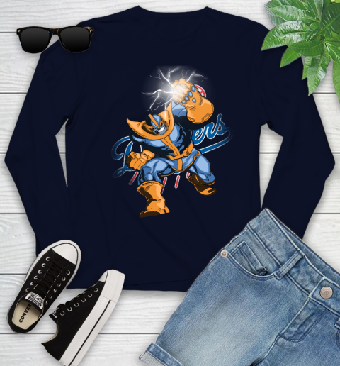 Los Angeles Dodgers MLB Baseball Thanos Avengers Infinity War Marvel Youth Long Sleeve 2