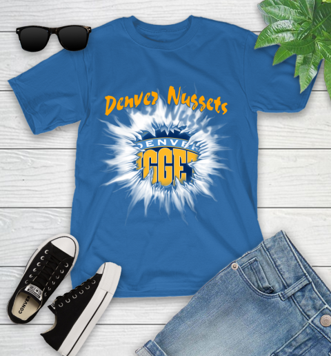 Denver Nuggets NBA Basketball Rip Sports Youth T-Shirt 13 Denver Nuggets NBA Basketball Rip Sports Youth T-Shirt - Image 13