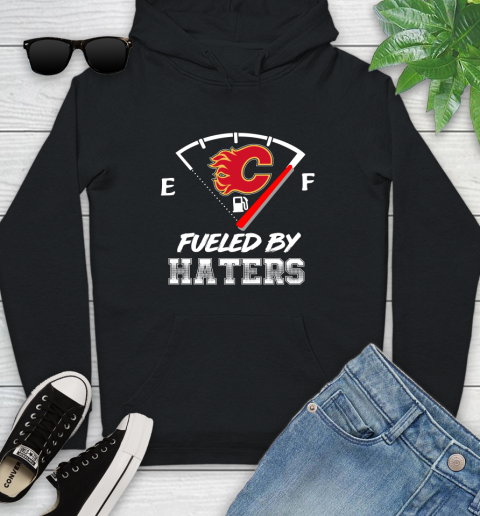 Calgary Flames NHL Hockey Fueled By Haters Sports Youth Hoodie