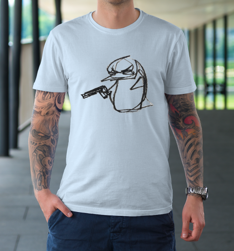 Penguin With Gun T-Shirt 13