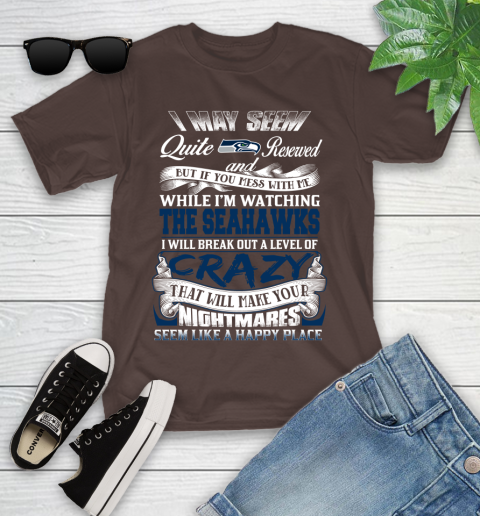 Seattle Seahawks NFL Football Don't Mess With Me While I'm Watching My Team Youth T-Shirt 7