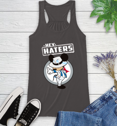 NFL Hey Haters Mickey Football Sports Pittsburgh Steelers Racerback Tank 11