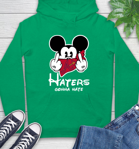 MLB Atlanta Braves Haters Gonna Hate Mickey Mouse Disney Baseball T Shirt_000 Hoodie 8
