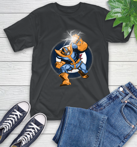 Winnipeg Jets NHL Hockey Thanos Avengers Infinity War Marvel T-Shirt