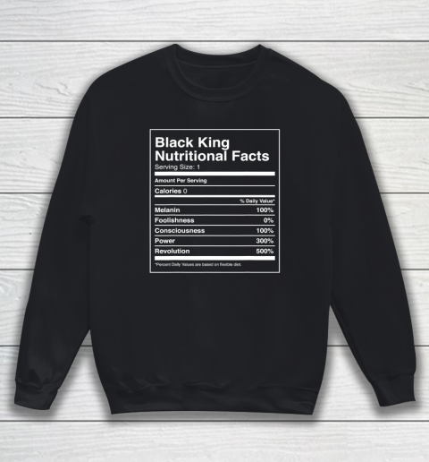 Black King Nutritional Facts Black Pride Sweatshirt