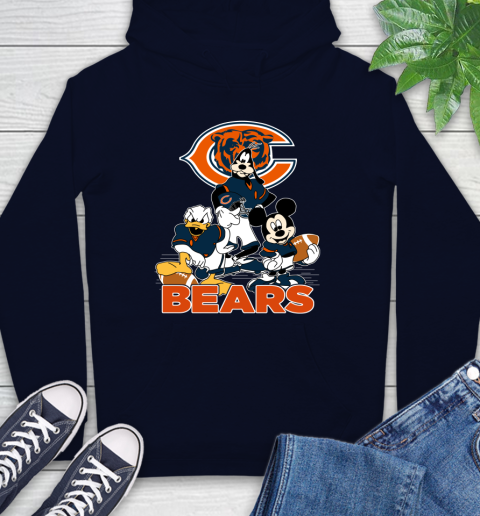 NFL Chicago Bears Mickey Mouse Donald Duck Goofy Football Shirt Hoodie 3