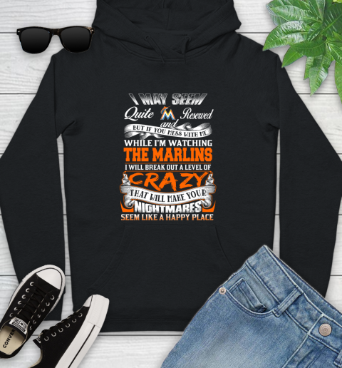 Miami Marlins MLB Baseball Don't Mess With Me While I'm Watching My Team Youth Hoodie