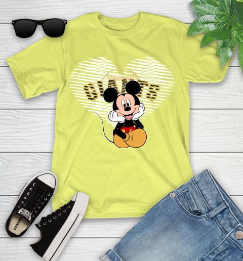 MLB San Francisco Giants The Heart Mickey Mouse Disney Baseball T Shirt_000 Youth T-Shirt 10