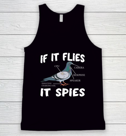 Birds Are Not Real Shirt Funny Bird Spies Conspiracy Theory Birds Tank Top