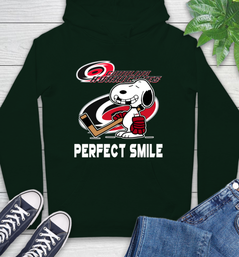 NHL Carolina Hurricanes Snoopy Perfect Smile The Peanuts Movie Hockey T Shirt Hoodie 12