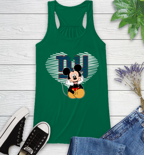 NFL New York Giants The Heart Mickey Mouse Disney Football T Shirt_000 Racerback Tank 6