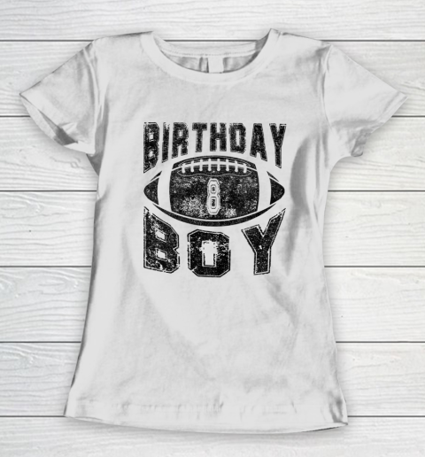 Kids 8th Themed Birthday Boy Party Kid American Football Women's T-Shirt