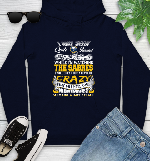 Buffalo Sabres NHL Hockey Don't Mess With Me While I'm Watching My Team Youth Hoodie 3
