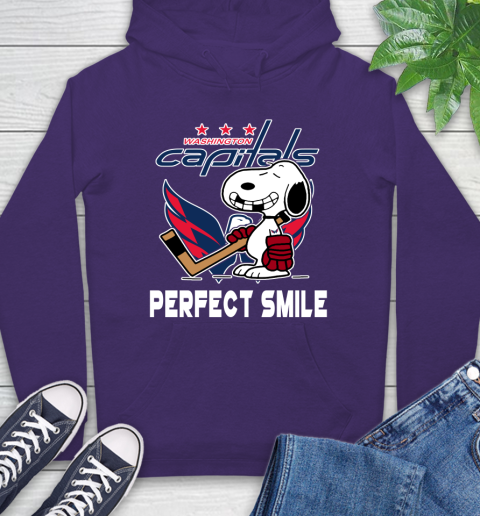 NHL Washington Capitals Snoopy Perfect Smile The Peanuts Movie Hockey T Shirt Hoodie 5