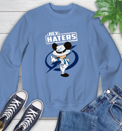 NHL Hey Haters Mickey Hockey Sports Tampa Bay Lightning Sweatshirt 11