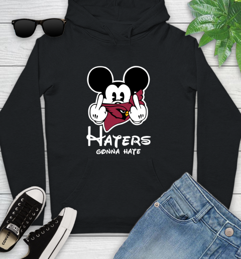 NFL Arizona Cardinals Haters Gonna Hate Mickey Mouse Disney Football T Shirt Youth Hoodie