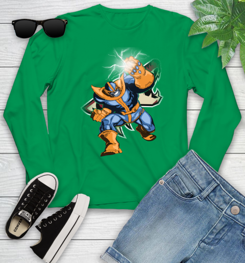 Arizona Coyotes NHL Hockey Thanos Avengers Infinity War Marvel Youth Long Sleeve 7