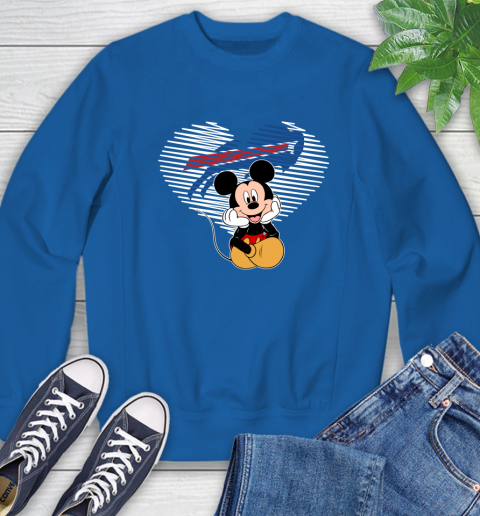 NFL Buffalo Bills The Heart Mickey Mouse Disney Football T Shirt_000 Sweatshirt 9