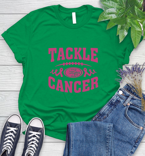 San Francisco 49ers Tackle Breast Cancer Women's T-Shirt 6