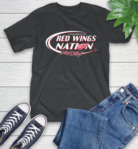 NHL A True Friend Of The Detroit Red Wings Dilly Dilly Hockey Sports T-Shirt