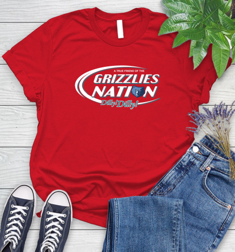 NBA A True Friend Of The Memphis Grizzlies Dilly Dilly Basketball Sports Women's T-Shirt 13